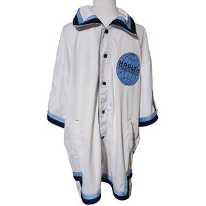 Y2K Deadstock Harlem Street League 96" All Star Snap Button Poncho Jacket L